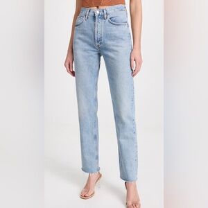 AGOLDE Lana Mid Rise Straight Jeans